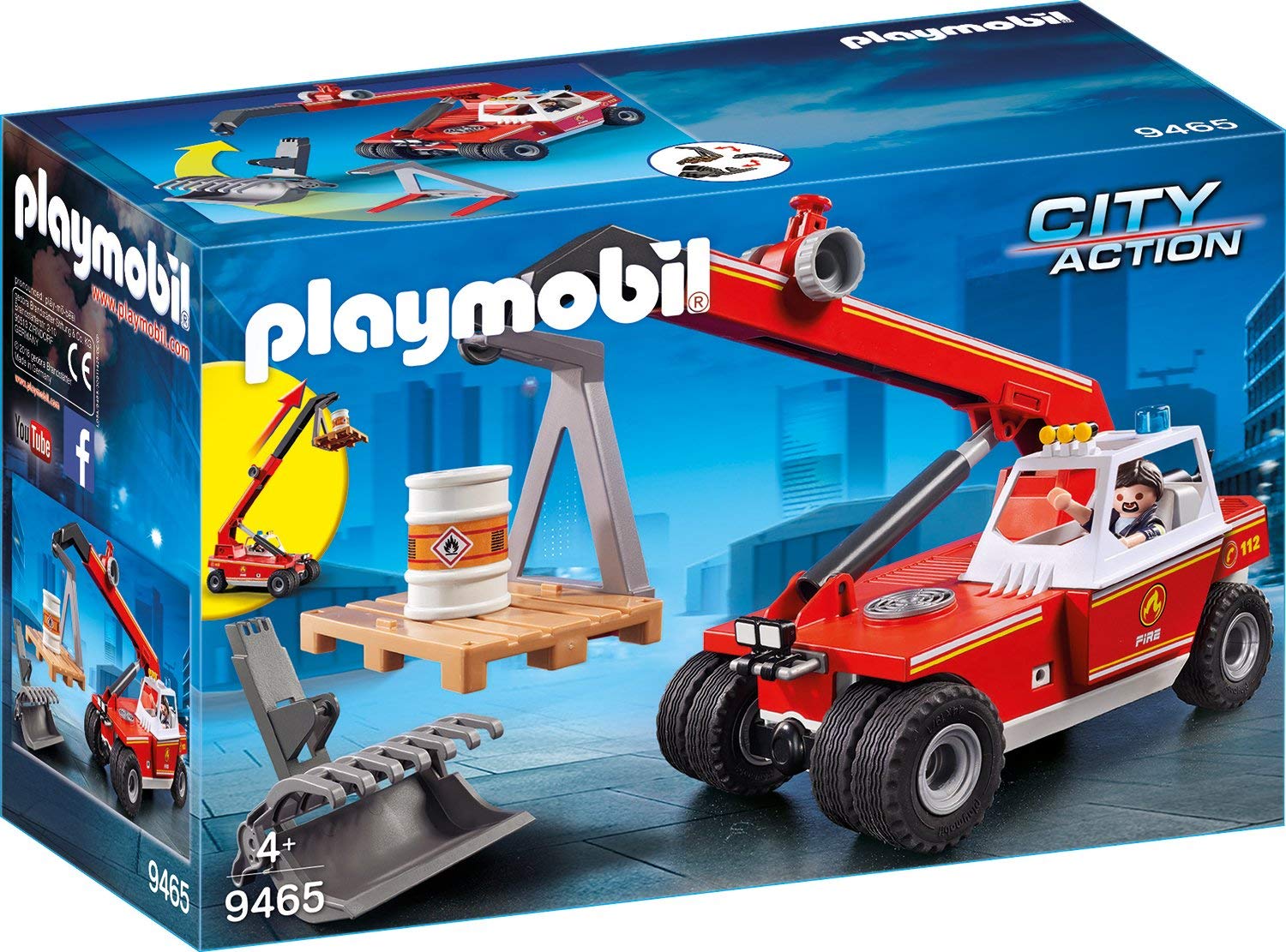 PLAYMOBIL 9465 Spielzeug-Feuerwehr-Teleskoplader für 21,59 EUR