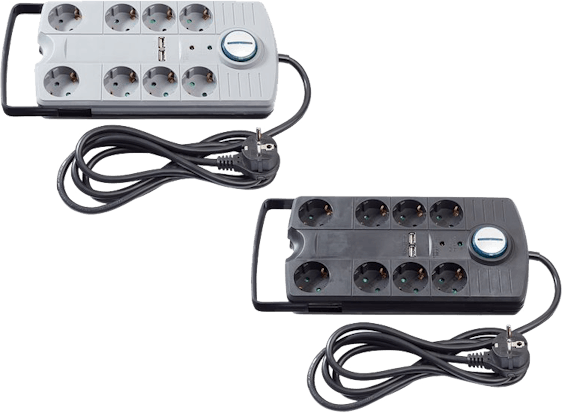 Powerfix Überspann-Steckdosenleiste ab 13€ - 8-fach mit 2x USB