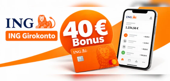 ING Girokonto mit 40€ Bonus 🎁 Jetzt Prämie sichern