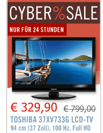 Toshiba 40XV733G für 324€ - 40" Full HD TV (Update 3)