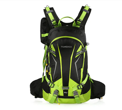 Fahrradrucksack 20L mit Wasserdichte Abdeckung und Helmabdeckung