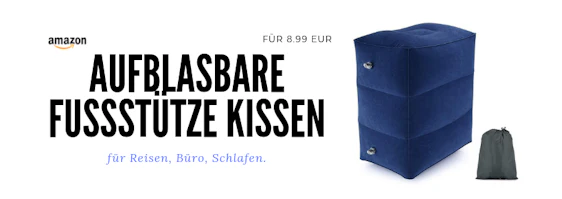 Aufblasbare Fußstütze Kissen für 8.99 EUR