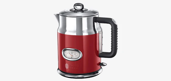 Russell Hobbs Wasserkocher für 40€ - 1,7l Volumen, Schnellkochfunktion, Retro-Design