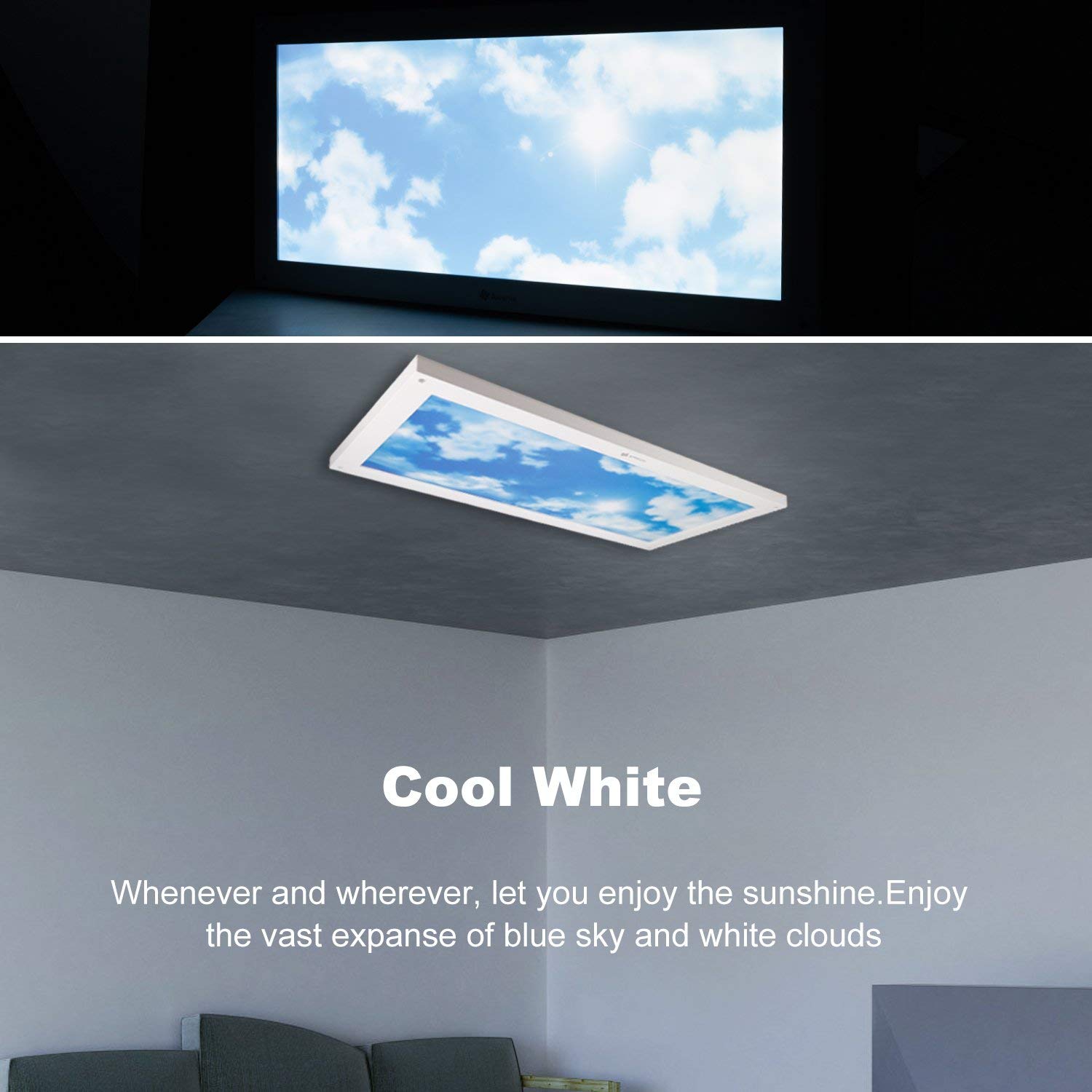 24W 6500K 2400lm 30x60 LED Deckenleuchte bei Amazon für nur 48,99 Euro! 