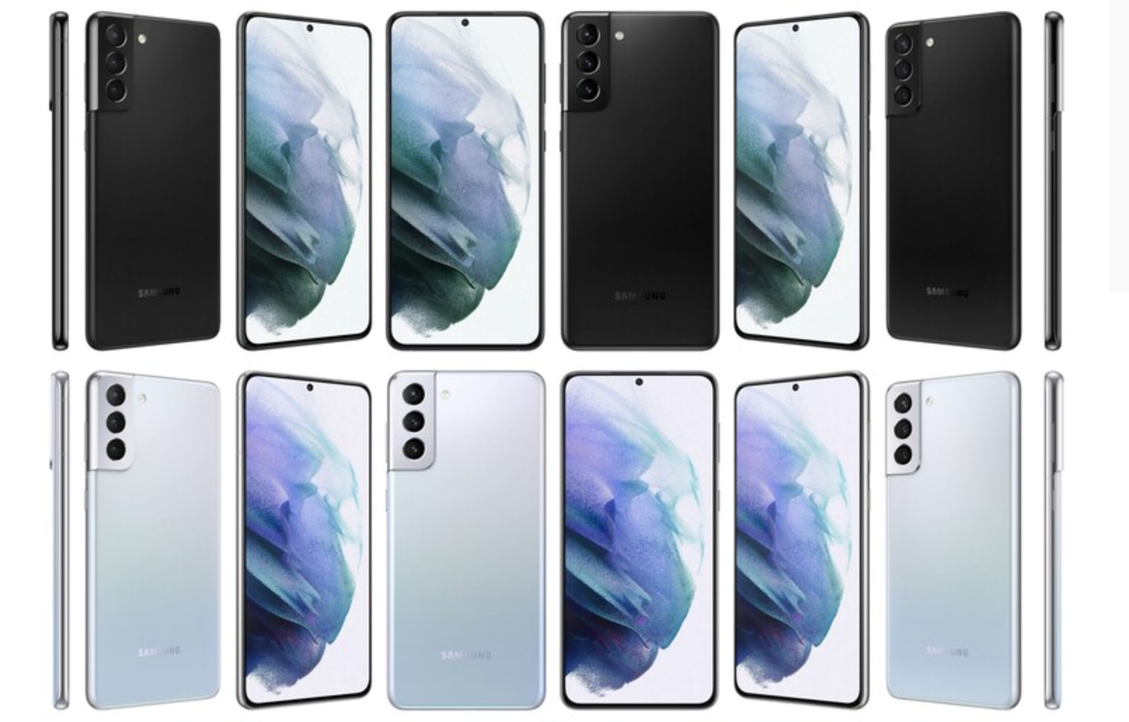 Offizielle Renderbilder der Samsung Galaxy S21-Flaggschiffe » Note-Pen-Support wahrscheinlich