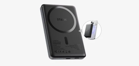 Smarte Energie für unterwegs! ⚡ Statik State 10k MagSafe Powerbank für 36€