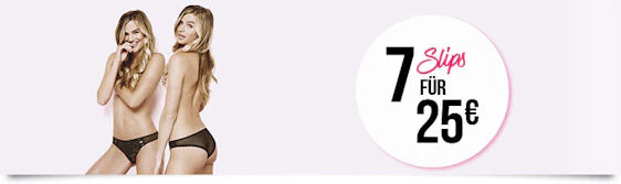 7 Slips für 25€ bei Hunkemöller