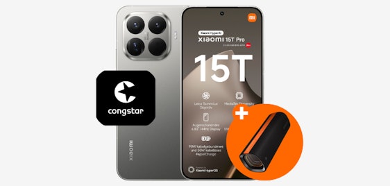 💣 Xiaomi 15T Pro & GRATIS Lautsprecher + congstar-100GB-Tarif für 24€/Monat