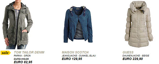 75% bei Fashiongalerie, Sale bei zalando (+ 10€ Gutschein) und C&A (+ 10% Gutschein)