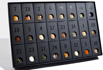 Design-Adventskalender mit Gewürzen für 40€