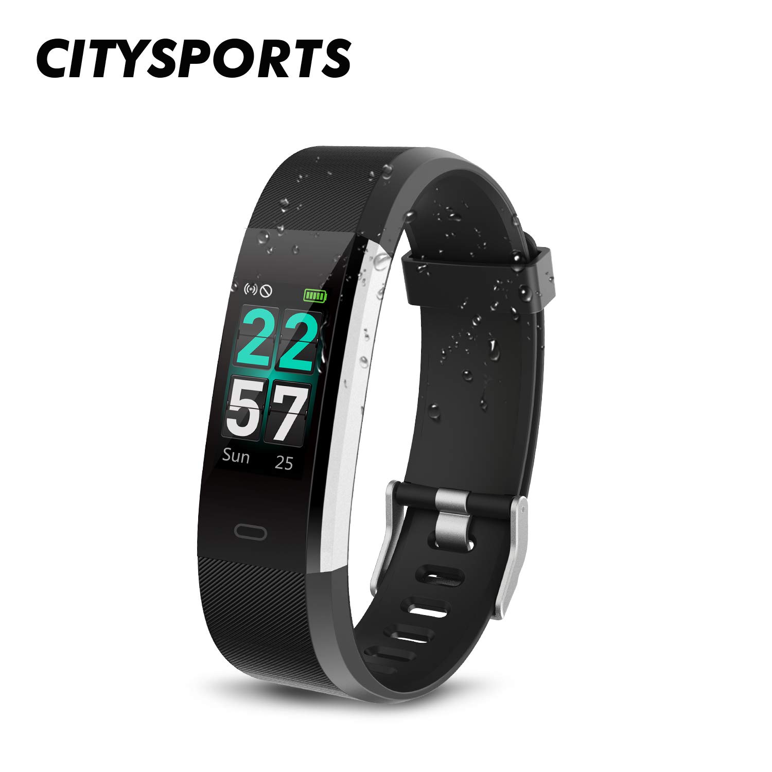 CITYSPORTS Fitness Armband mit Farbdisplay und GPS Tracking für 24,99€