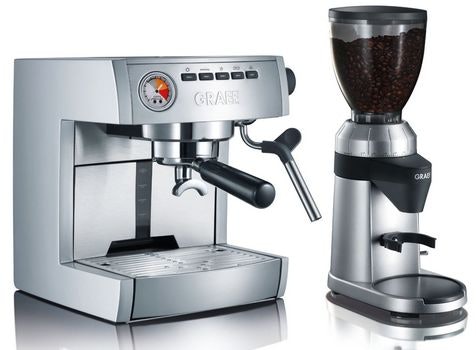 Siebträger-Espressomaschine ES 85 mit Kaffeemühle CM 800 im Set
