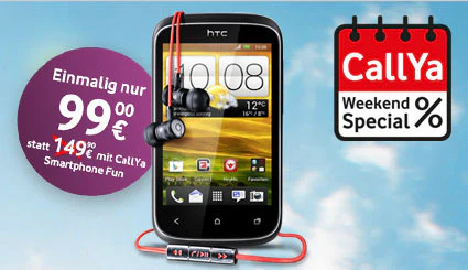 HTC Desire C inkl. Beats Audio für 99€ (Vergleich: 205€)