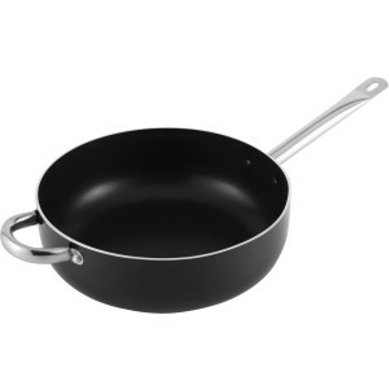 CS Kochsysteme Schmorpfanne Solaris Ø 28cm schwarz mit 26% Ersparnis