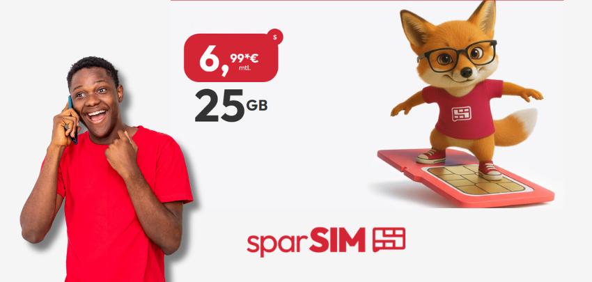 ohne Anschlusspreis 🚀 sparSIM 5G Vodafone-Flats | z.B. 25GB nur 6,99€/Monat