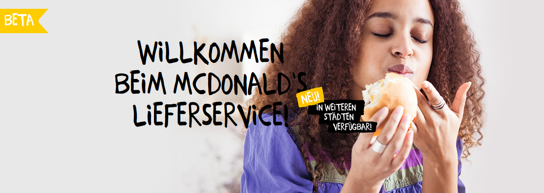 McDelivery in Deutschland verfügbar - McDonald's Lieferung gratis ab 15€