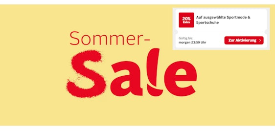 Otto Angebote entdecken 🤩 - 20% Extra Rabatt auf ausgewählte Sportmode & Sportschuhe