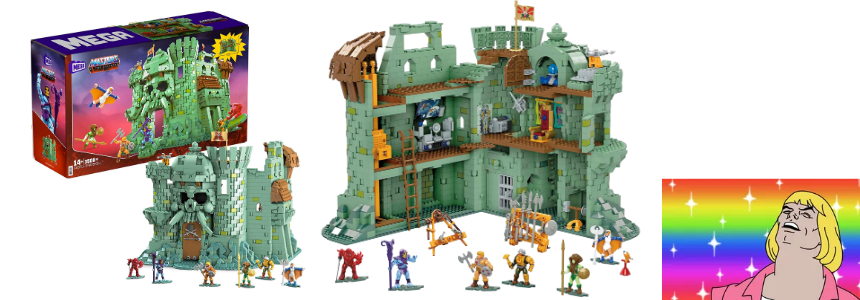 Bestpreis! Mega Construx Castle Grayskull für 118€ - Masters of the Universe Klemmbausteine, 3.508 Teile
