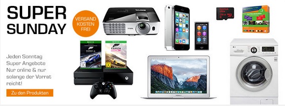 Saturn Super Sunday am 14.2. – z. B. Apple iPod nano 8G 16GB spacegrau für 129€