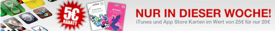25€ iTunes Guthaben für 20€ bei GameStop