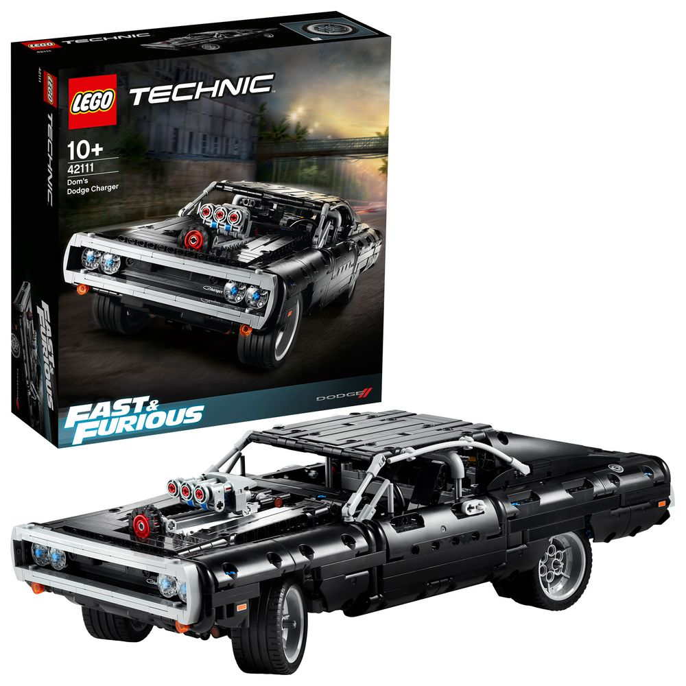Lego Technic Dom's Dodge Charger (42111) für 69€ –  Set mit 1.077 Teilen