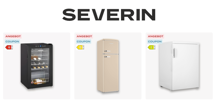 10% Extra-Rabatt auf Kühlgeräte bei SEVERIN - gültig bis 30.09.2026 🧊🔥