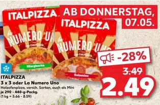 Pizza La Numero Uno bei Kaufland mit Coupon für nur 1,99 Euro