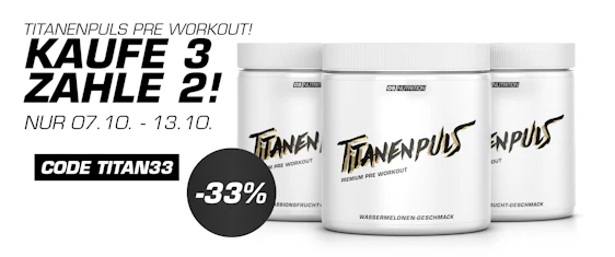 Titanenpuls – Premium Pre Workout 3für2 Aktion