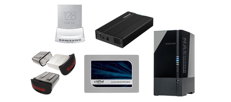 Festplatten, USB-Sticks und Co. - Günstige Speichermedien in der Übersicht