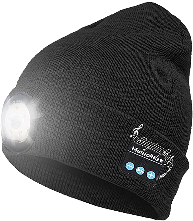 Geschenke für männer Bluetooth Mütze mit Licht