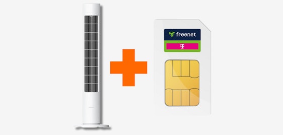Effektiv nur 2,66€ mtl. 🧊 Xiaomi Smart Tower Fan 2 Ventilator + 40GB Telekom Allnet-Flat
