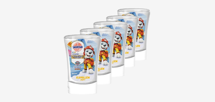 Sagrotan Kids Nachfüller für 14€ - antibakteriell, Hautpflege, Kamille-Duft