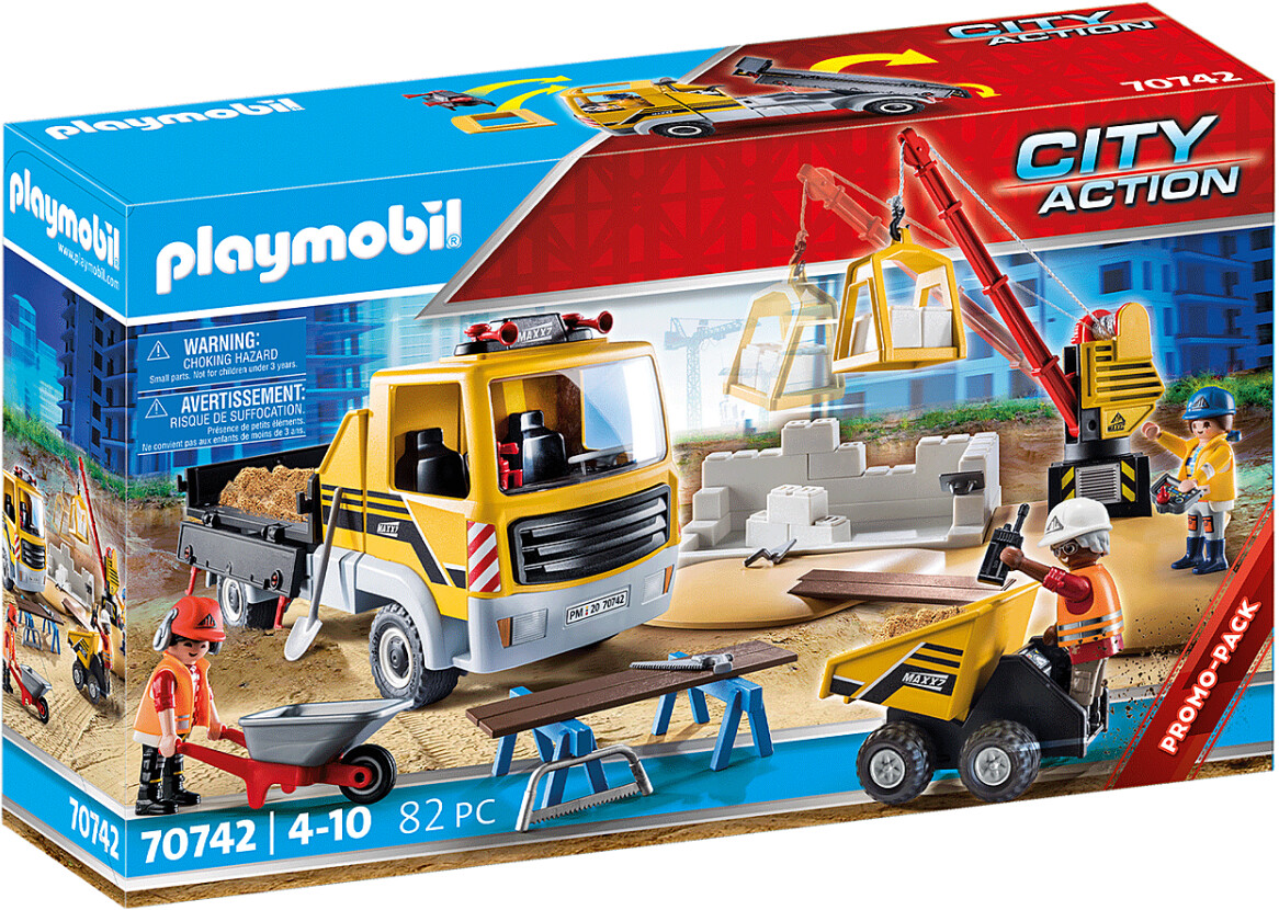 Playmobil City Action - Baustelle mit Kipplaster (70742) mit 10,03€ Preisnachlass