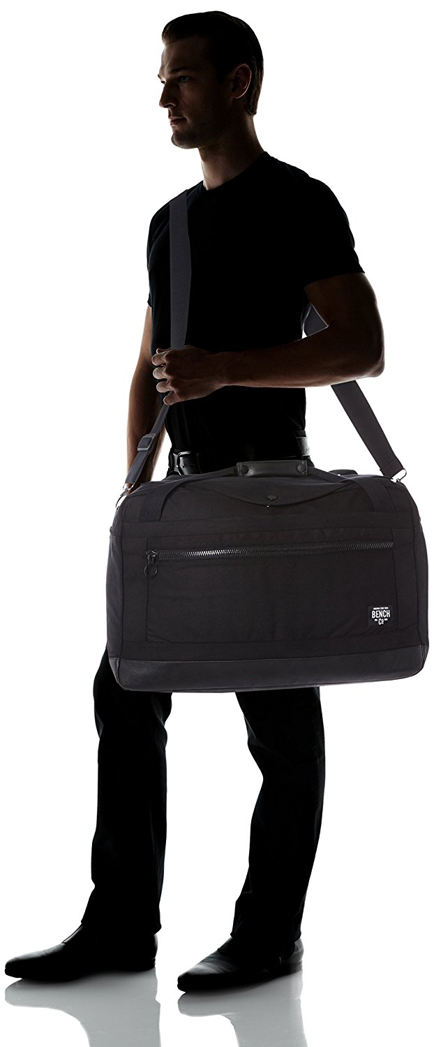 Vorbei! Bench Herren Weekender Handtasche, Black, 36 x 61.6 x 5.8 cm für nur 14,16 EUR