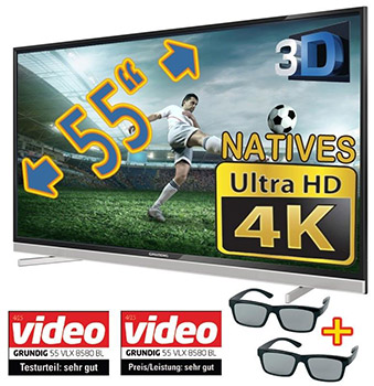 Grundig 48 VLX 8580 für 530€ – 48 Zoll, 3D, Ultra-HD + 2 Shutter-brillen, EEK: A *UPDATE*