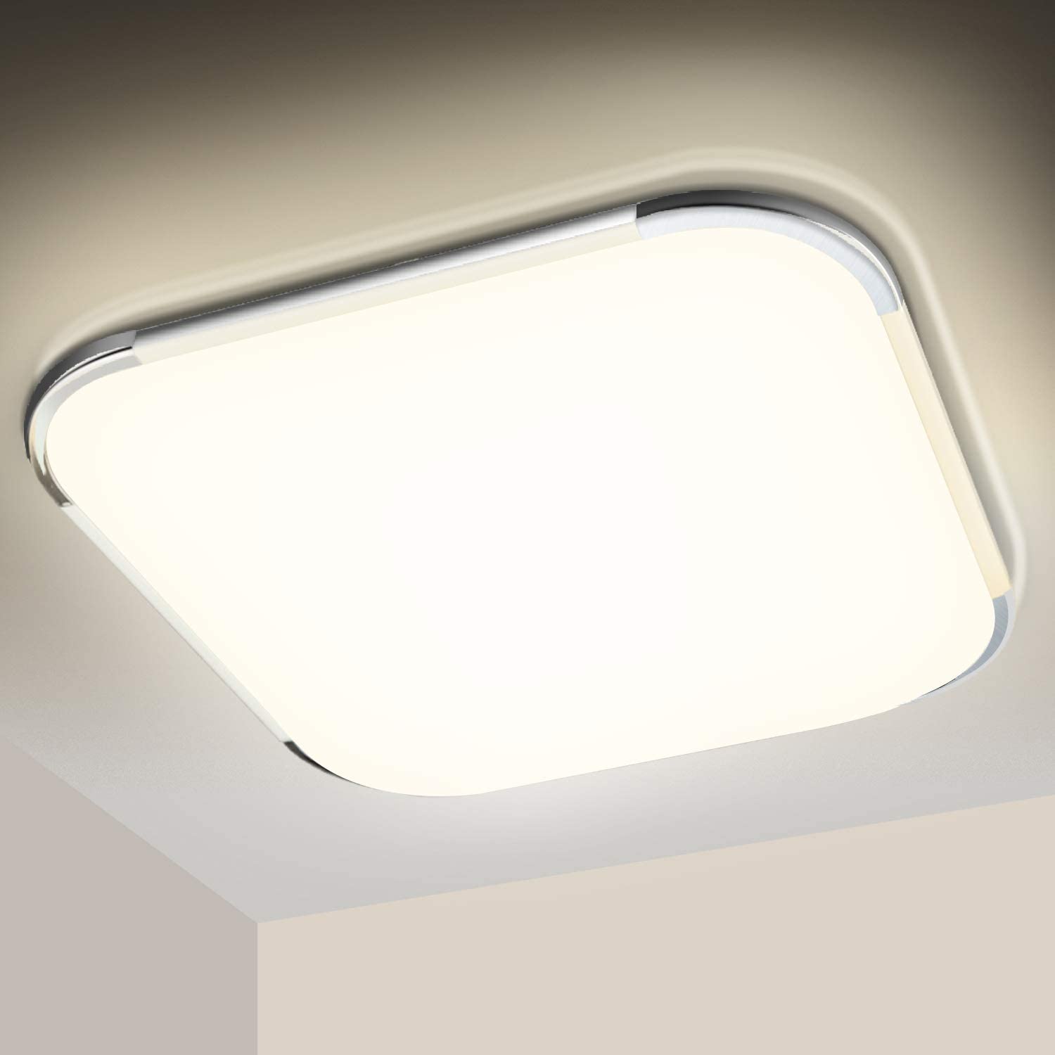 Hengda Energieklasse A++ LED Deckenleuchte 12W, 4000K Neutralweiß, 1020LM, IP44 Wasserdicht