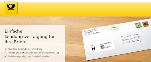 Deutsche Post Prio: Zustellung am nächsten Tag + Sendungsverfolgung für 0,90€