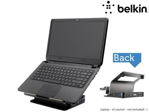 Belkin USB 3.0 Dual-Video Dockingstation mit erhöhtem Loft-Stand (für Laptops/Ultrabooks/MacBooks) für 75,90€