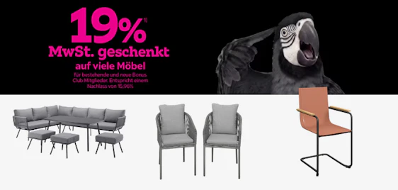 Mit Gutschein🛋️ 19% MwSt. geschenkt bei Mömax
