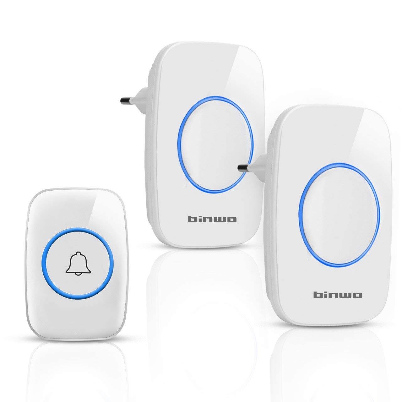 Drahtlose Türklingel Funkklingel 2 Empfänger und 1 Transmitter für 16,09€ statt 22,99€