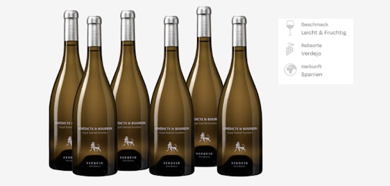 Bénédicte & Bourbon Verdejo nur 7€/Flasche - 2024 spanischer Weißwein, Eichenfassgereift, exotische Aromen