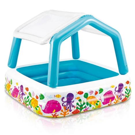 Intex Deluxe Pool Sun Shade 157 x 157 x 122 cm mit Sonnenschutz für 11,90 EUR