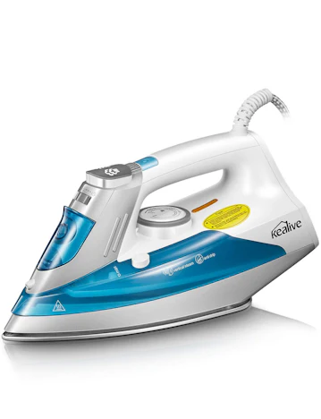 Bügeleisen mit Extra-Dampfstoß von 160g/min, 2000W-2400W, Antihaft-Bügelsohle, Selbstreinigung