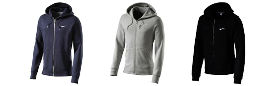 Nike Club Full Zip Hoody für 40€ - Trainingsjacke in drei Farben