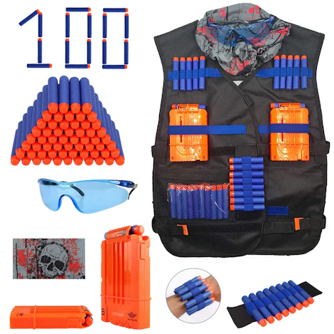 Kids Tactical Vest Kit mit Zubehör für 13,19€ statt 21,99€