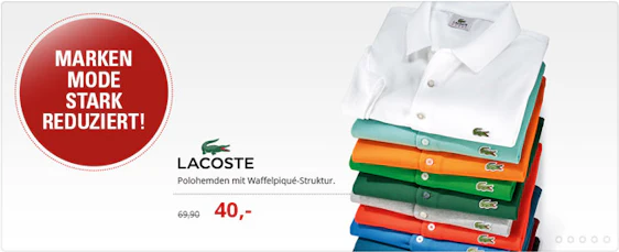 Lacoste Poloshirts für 38€ - in vielen Farben und Größen verfügbar