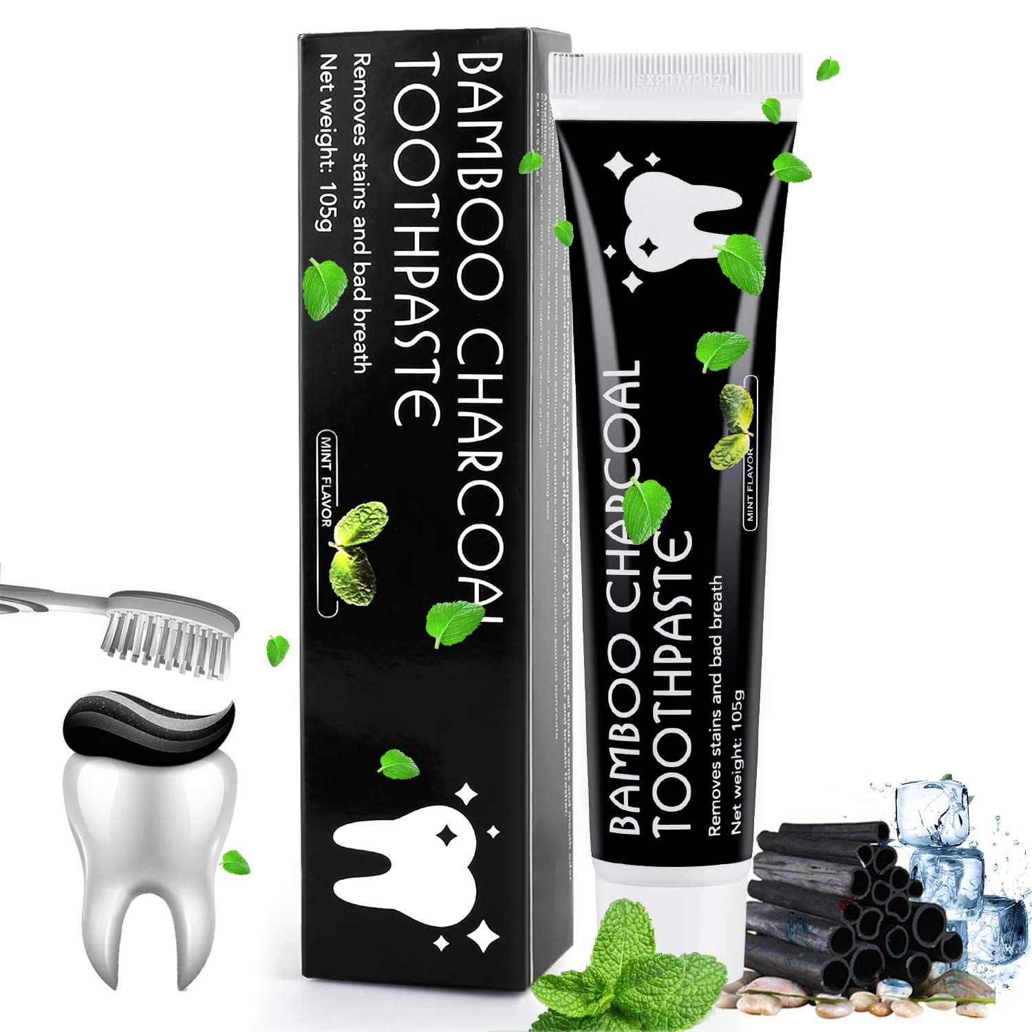 "Schnäppchen" MayBeau Aktivkohle Zahnpasta Natural Teeth Whitening  für €3.9 statt €9.99