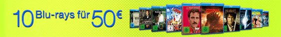 10 Blu-rays für 50€ bei Amazon - über 400 Filme stehen zur Auswahl *UPDATE*