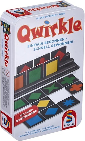 Schmidt Spiele 51410 Qwirkle für 6€ - Spiel des Jahres 2011, in kompakter Metalldose (Prime)