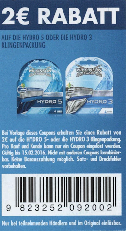 Top 10 Drogerie-Schnäppchen der KW 5 - z. B. Wilkinson Hydro 5 Groomer für 0,95€